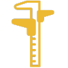industrial caliper ±0.2mm tolerance verified by laser calibration